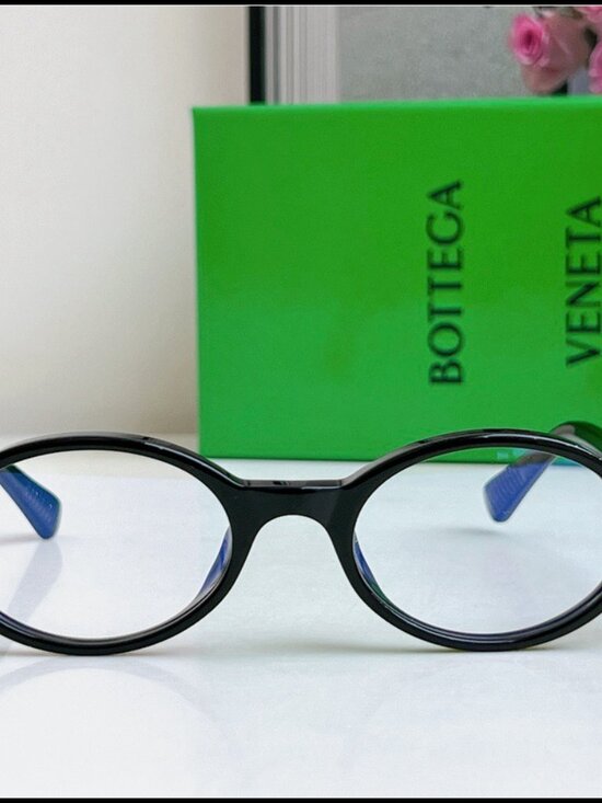 Bottega Veneta Black Oval Retro Eyeglasses main image 7